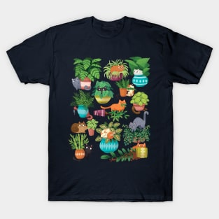 Cats and planters T-Shirt